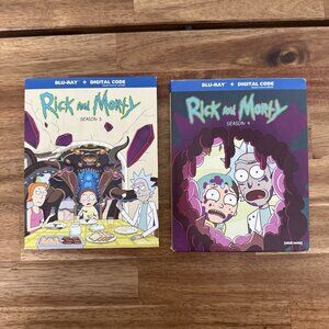 Rick and Morty: Seasons 4 And 5 (Blu-ray, 2021) With Slipcover.
